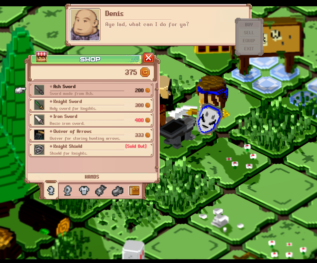 Blacksmiths can be used in the game to buy and sell in-game items